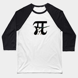 Magpie with big pi symbol Baseball T-Shirt